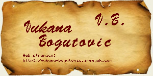 Vukana Bogutović vizit kartica